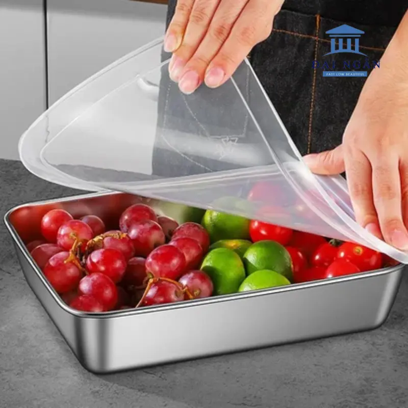 Công dụng nắp khay inox trong bảo quản thực phẩm