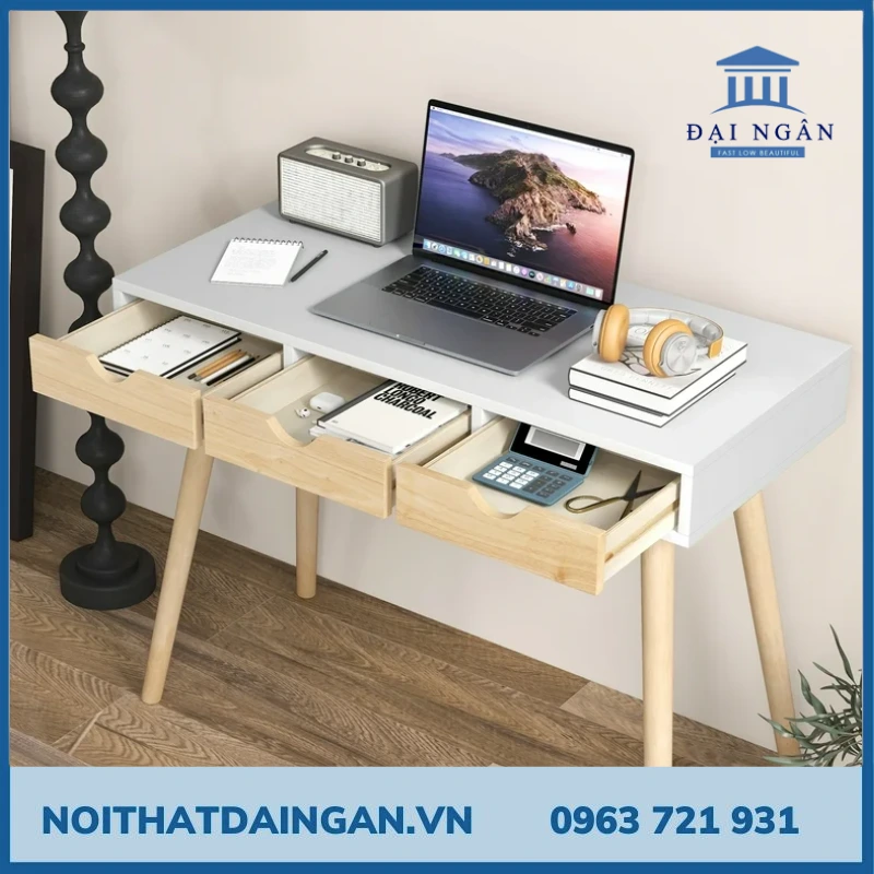 Top 20 bàn học gỗ thịt phong cách tối giản, tinh gọn, dễ phối nội thất