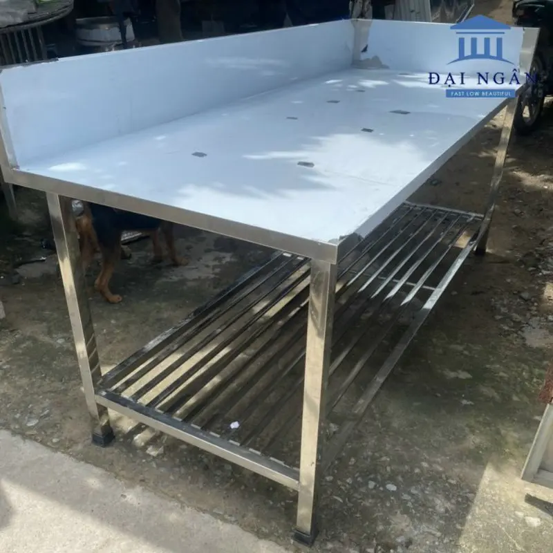 bàn inox 1 tầng