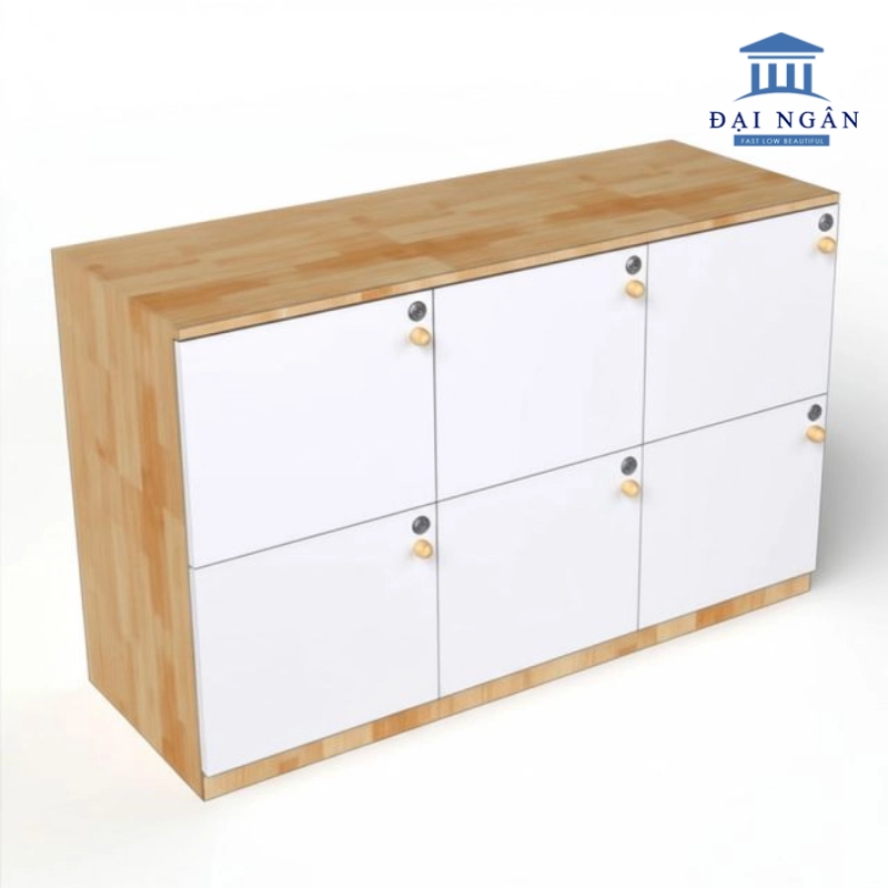 tủ locker gỗ 6 ngăn