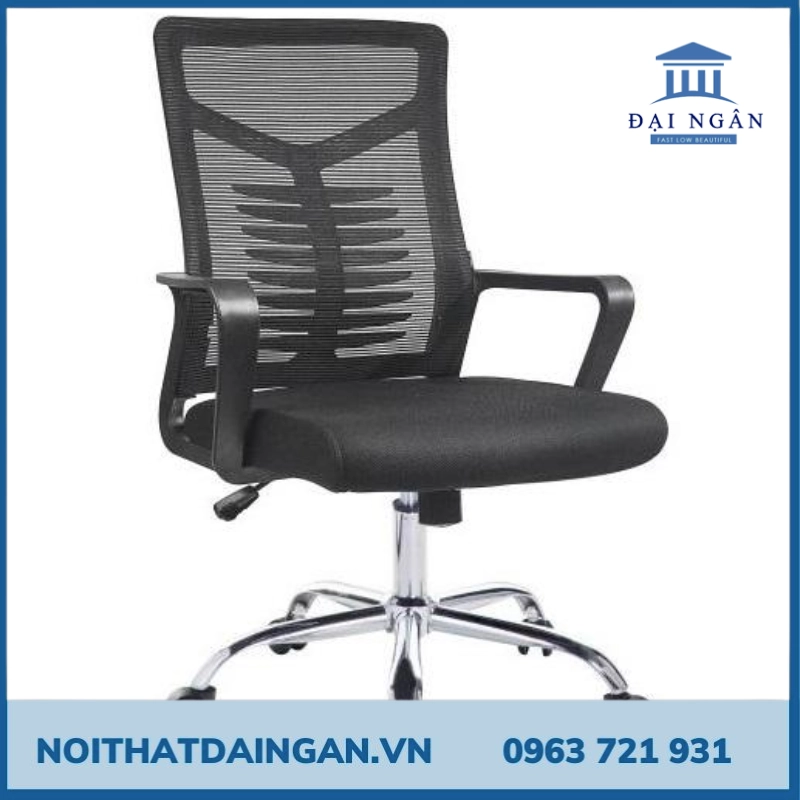 Top 10+ ghế xoay chân inox - Ghế xoay văn phòng chân inox tựa lưới