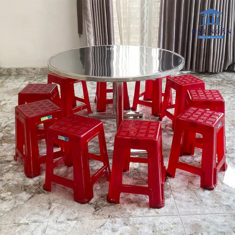 Bộ bàn ghế inox tròn giá bao nhiêu tiền Bộ bàn ghế inox tròn giá bao nhiêu tiền