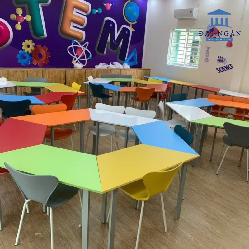 Bộ bàn đọc sách mầm non