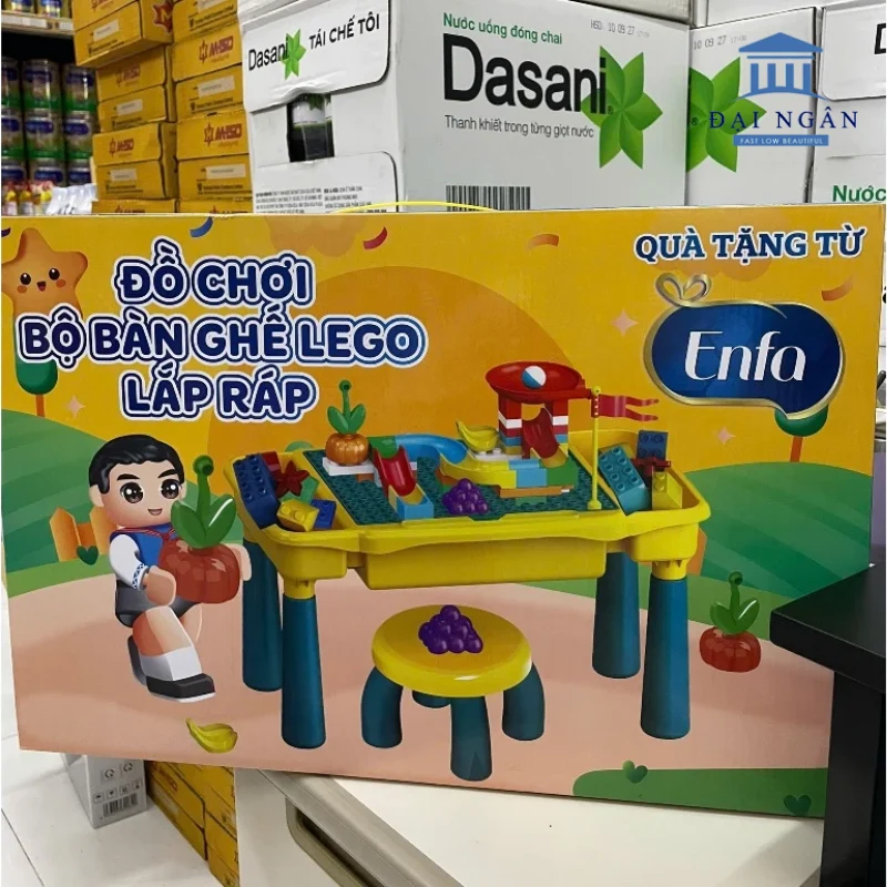 bộ bàn ghế xếp hình lego