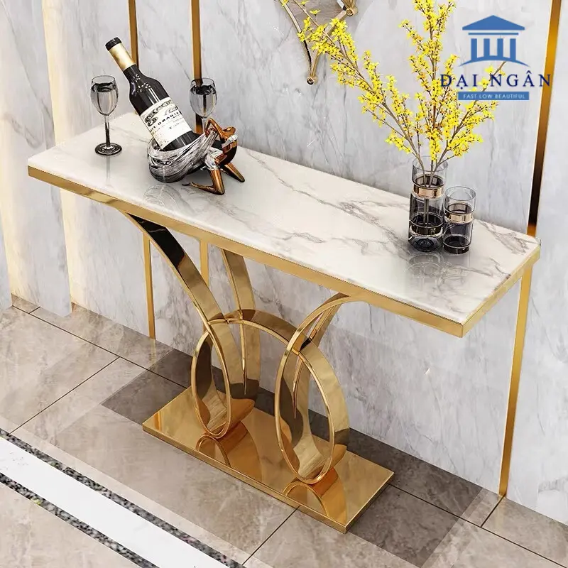 Bàn console chân inox mạ PVD: kiến tạo không gian lý tưởng