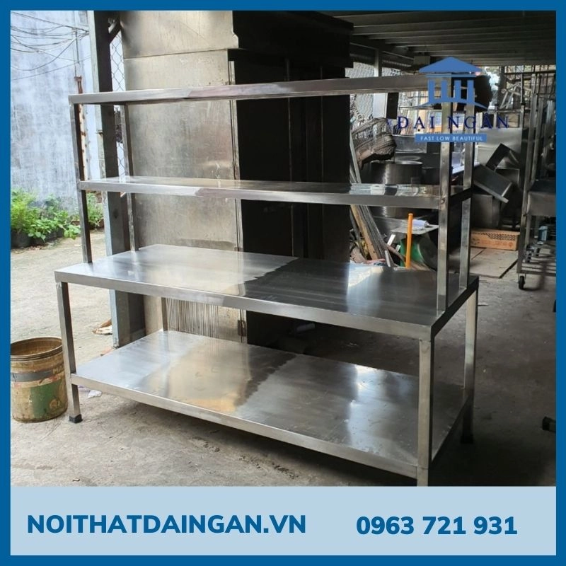 10+ Mẫu kệ bàn inox phổ biến hiện nay