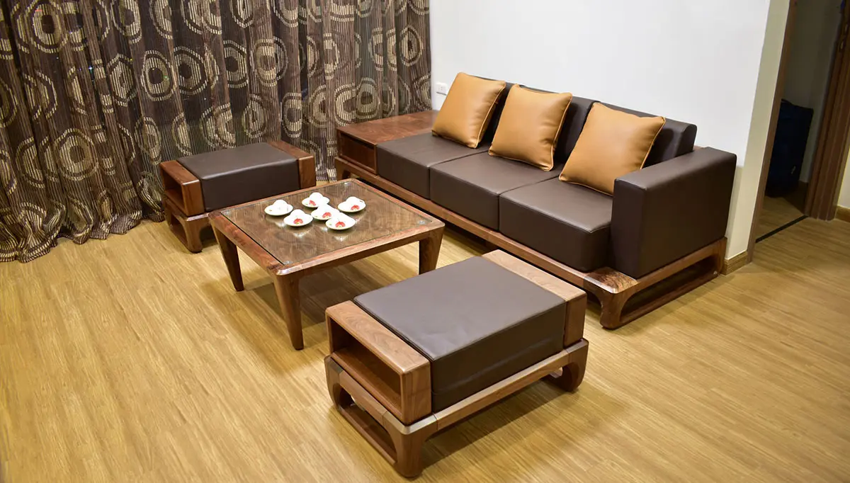 kích thước ghế sofa gỗ