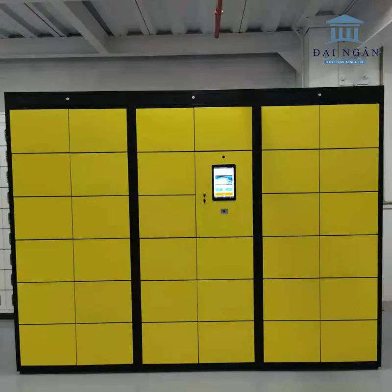 Tủ smart locker với QR code