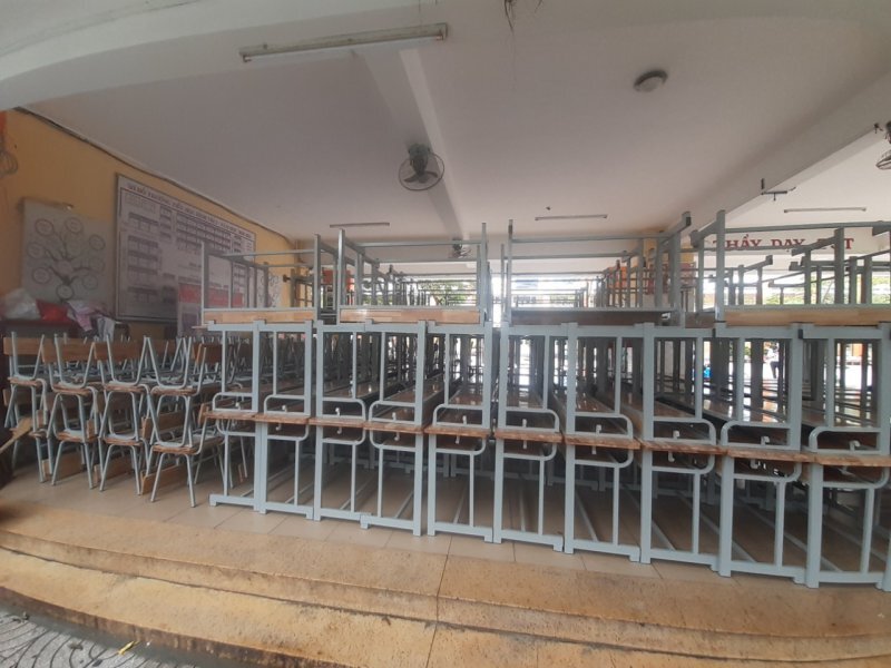 Công trình bàn ghế học sinh Trường THCS Bình Trị - Bình Tân HCM