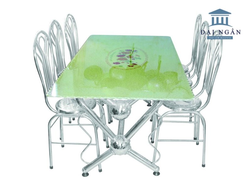 bàn ăn inox đẹp phong cách