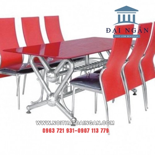 bàn ăn cơm bằng inox
