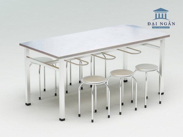 bàn ghế ăn inox 304